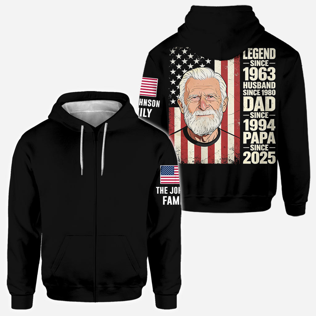Legend - Personalized Grandpa All Over Shirt