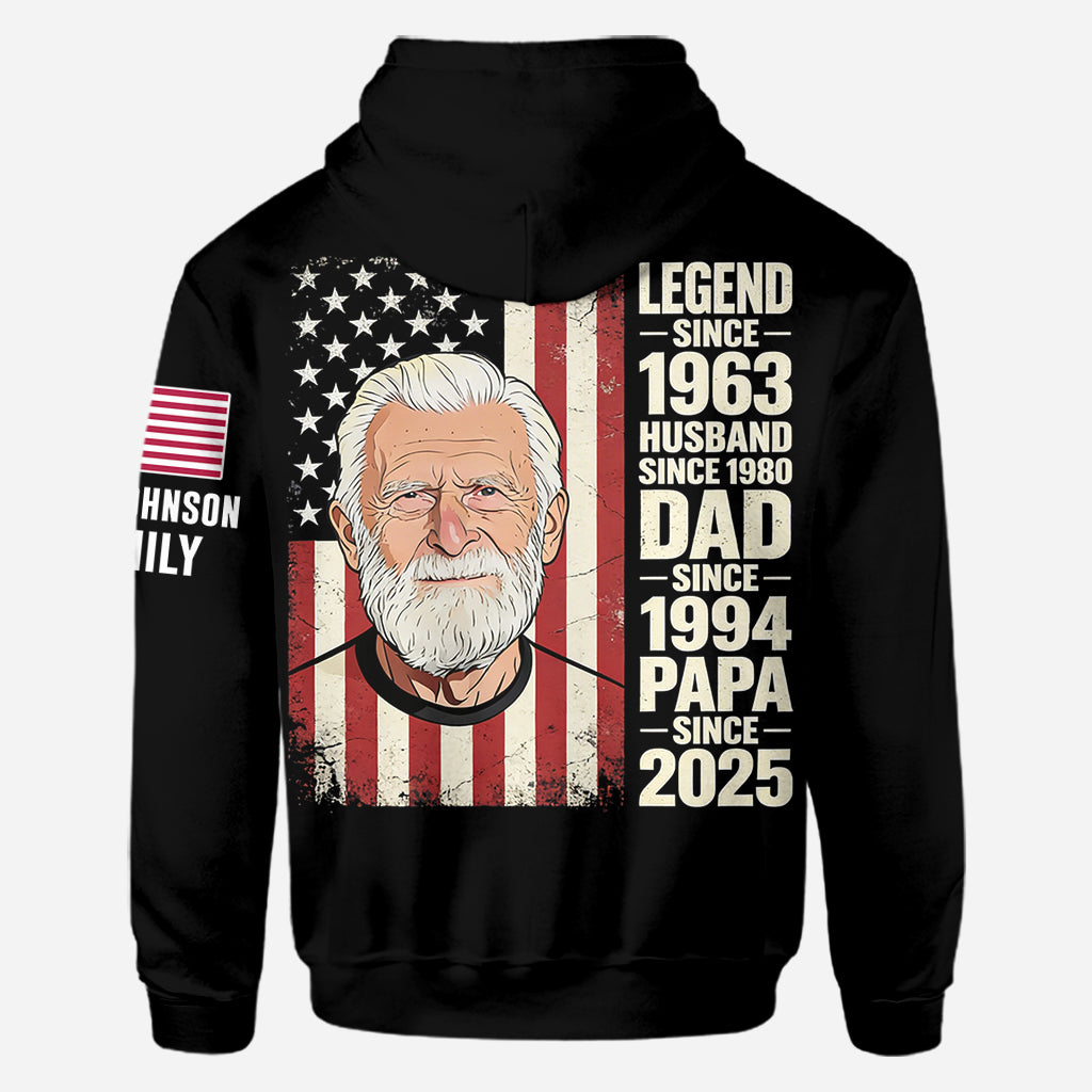 Legend - Personalized Grandpa All Over Shirt