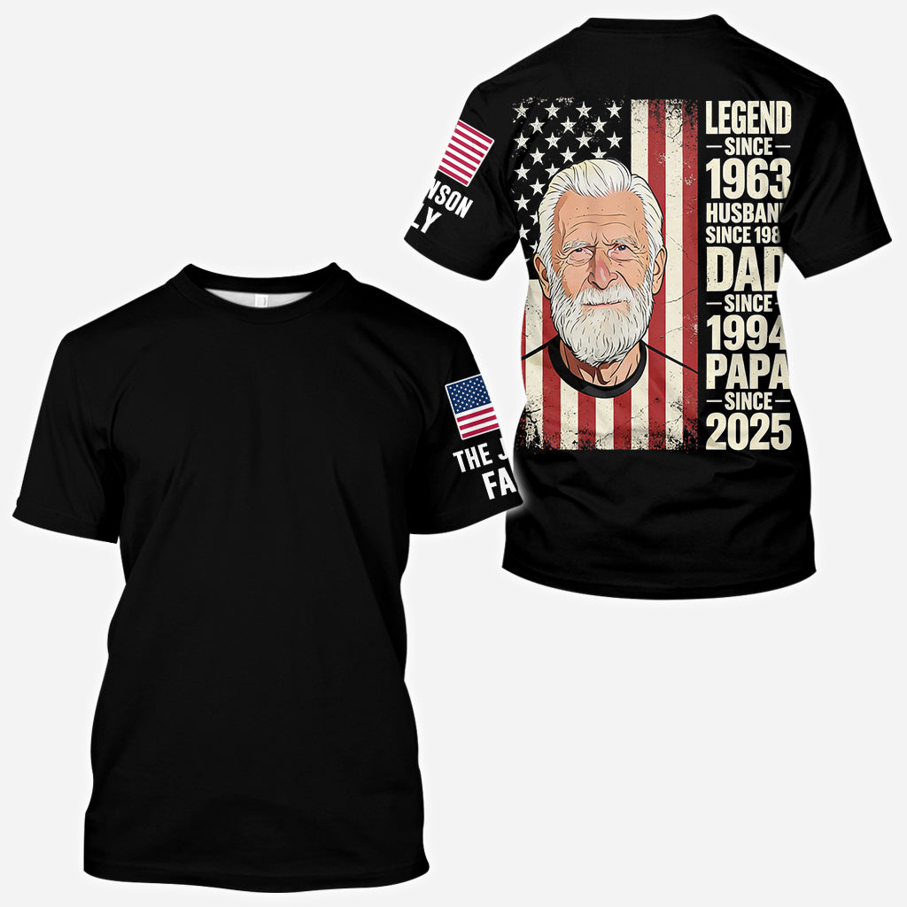 Legend - Personalized Grandpa All Over Shirt