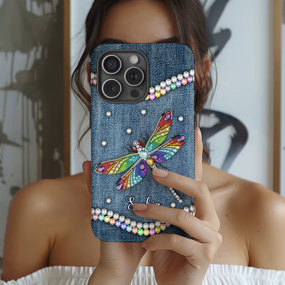 Beautiful Dragonfly - Personalized Dragonfly Full Print Phone Case