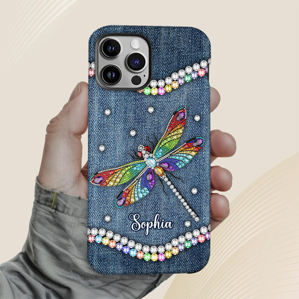 Beautiful Dragonfly - Personalized Dragonfly Full Print Phone Case
