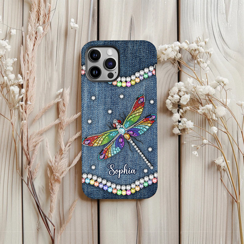 Beautiful Dragonfly - Personalized Dragonfly Full Print Phone Case