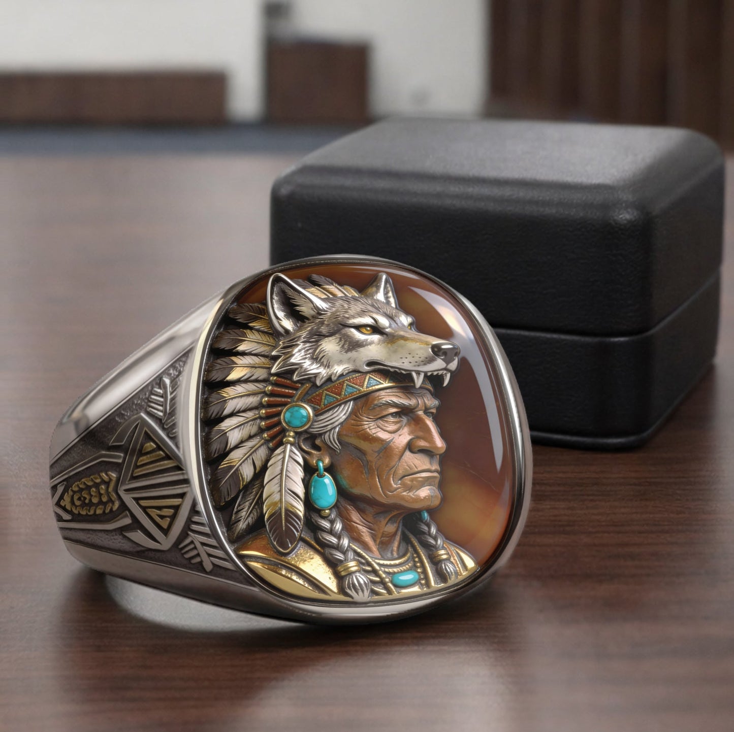 Indigenous - Personalized American Indian Signet Ring