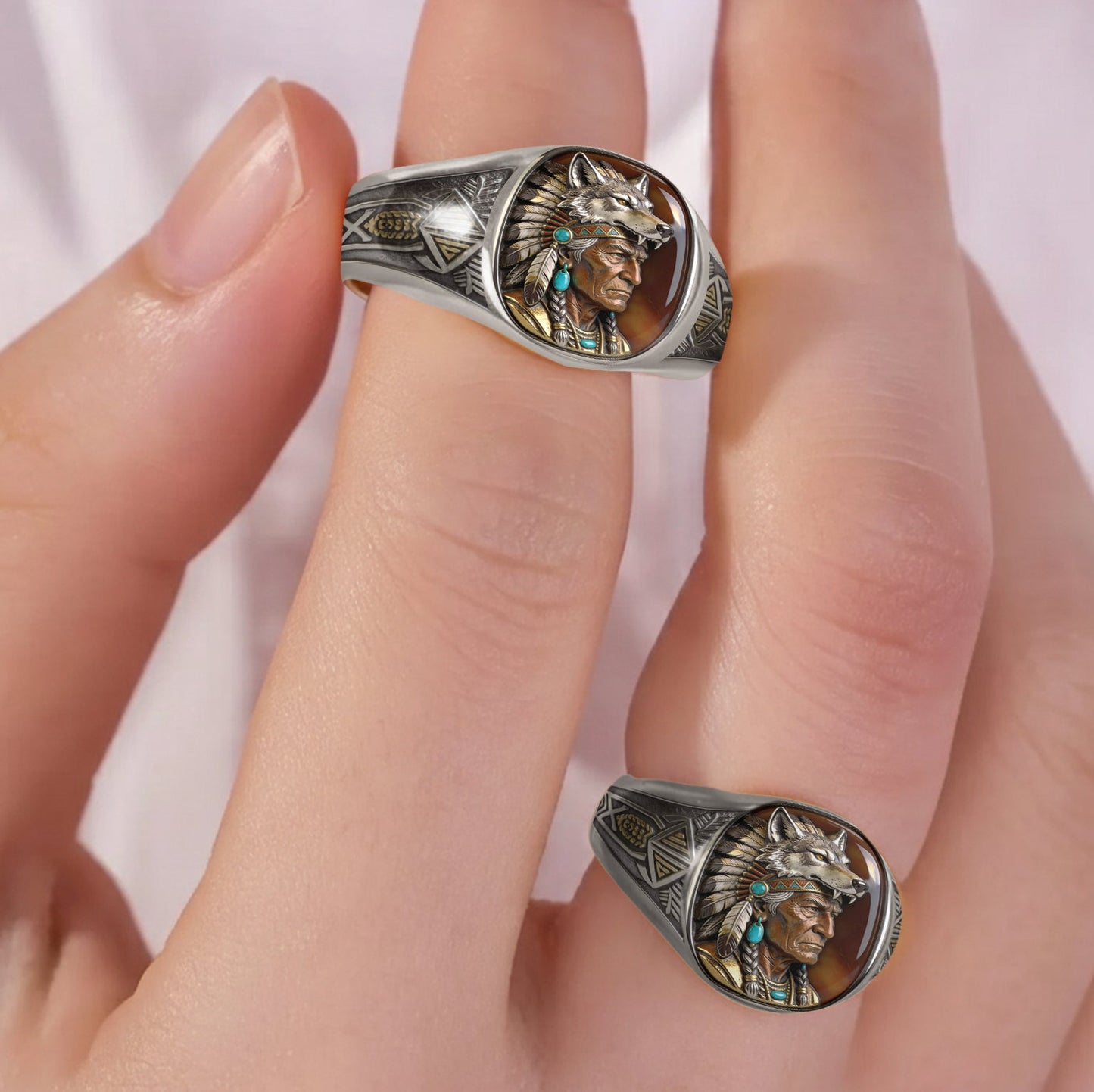 Indigenous - Personalized American Indian Signet Ring