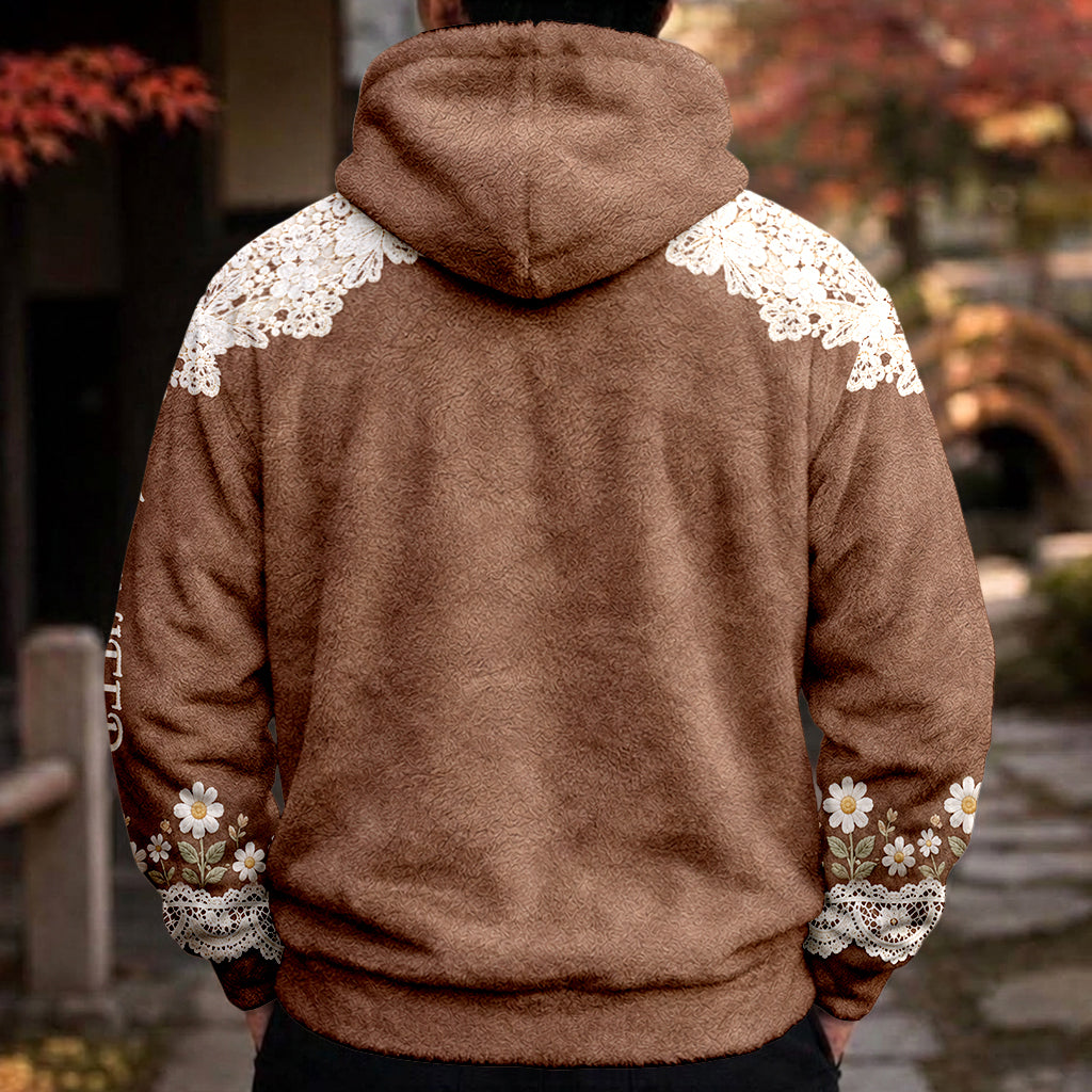 Beautiful Highland Cow - Personalized Highland Cow Fleece Hoodie