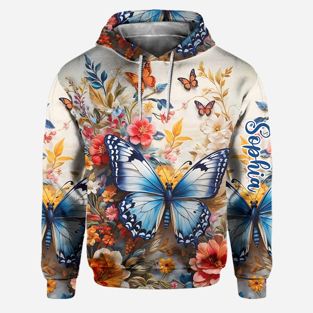 Colorful Butterfly - Personalized Butterfly Hoodie and Leggings
