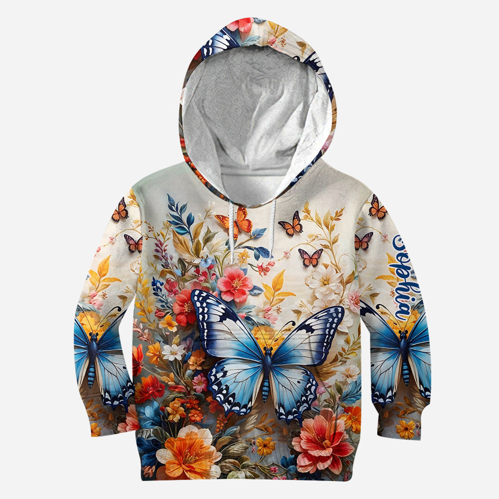 Colorful Butterfly - Personalized Butterfly Hoodie and Leggings