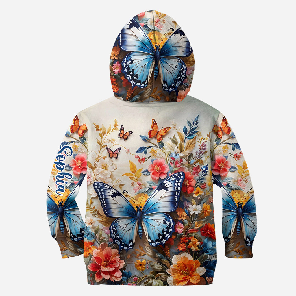 Colorful Butterfly - Personalized Butterfly Hoodie and Leggings