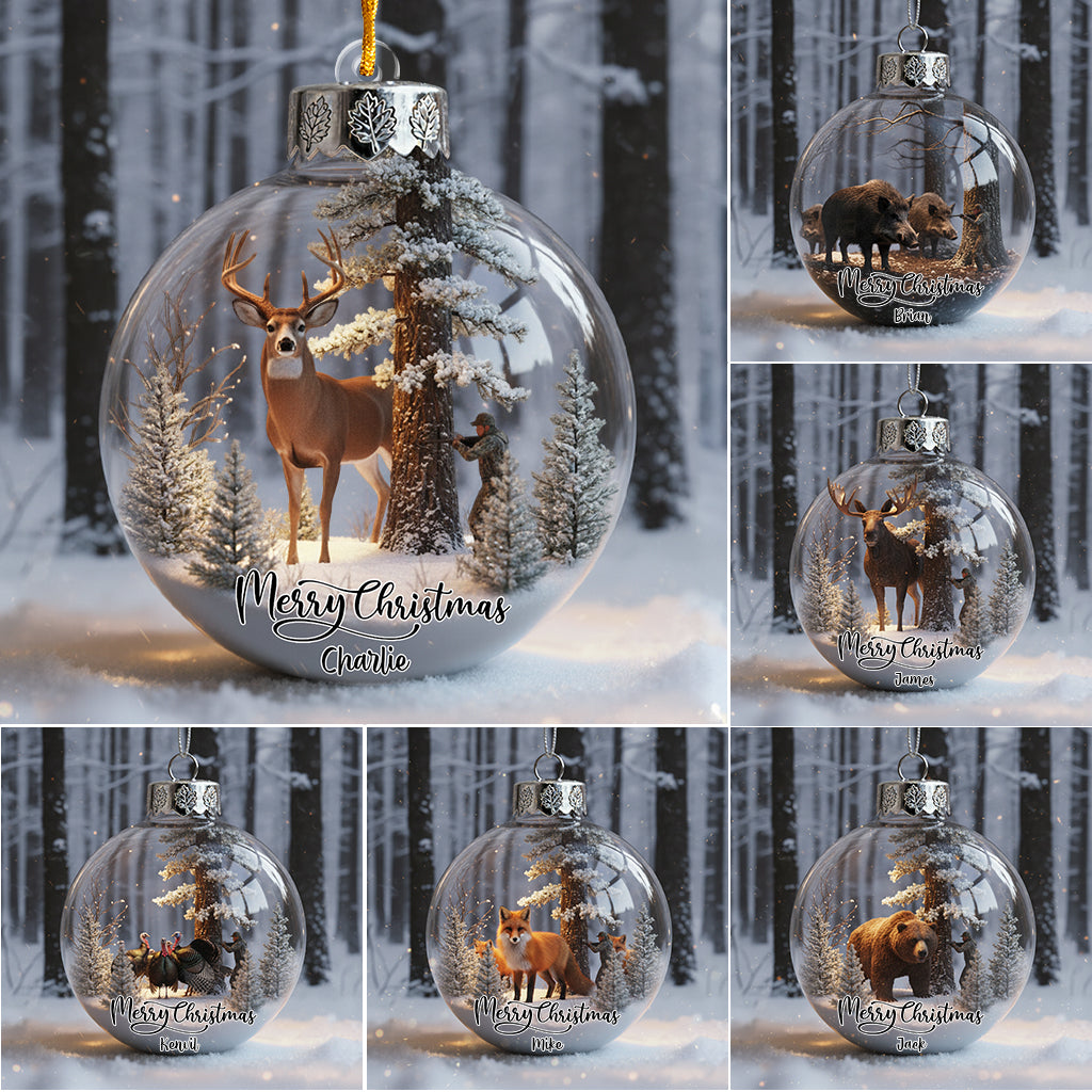 Christmas Gift For Hunters - Personalized Hunting Ornament