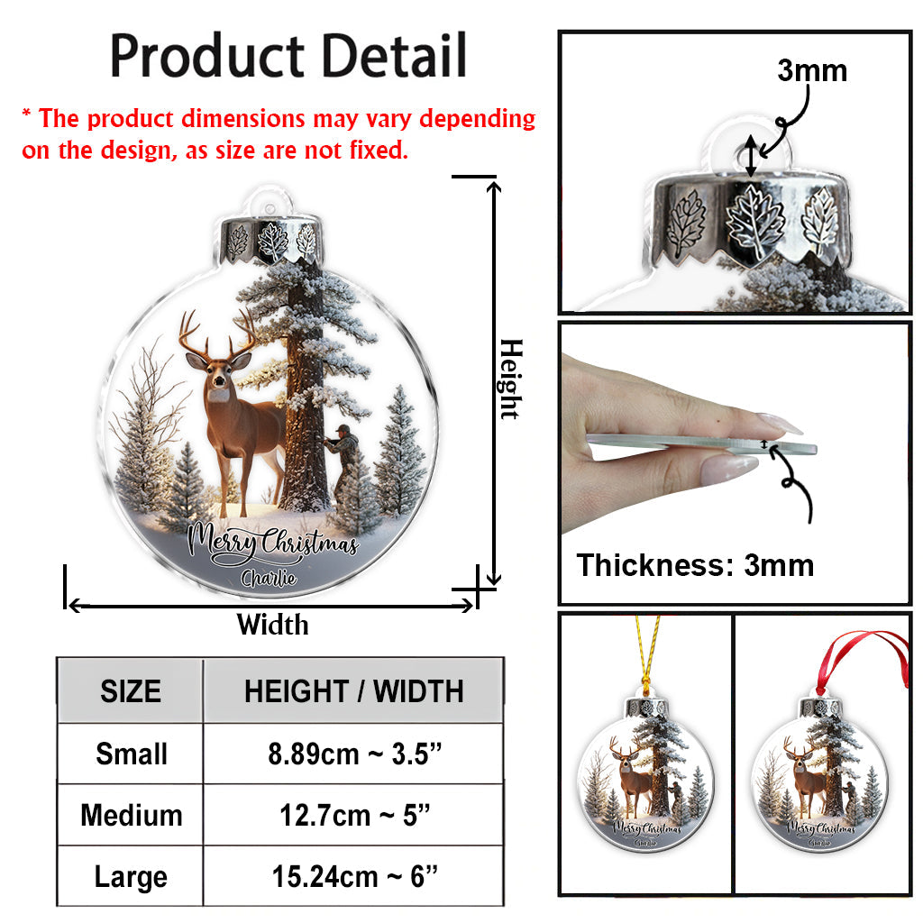 Christmas Gift For Hunters - Personalized Hunting Ornament
