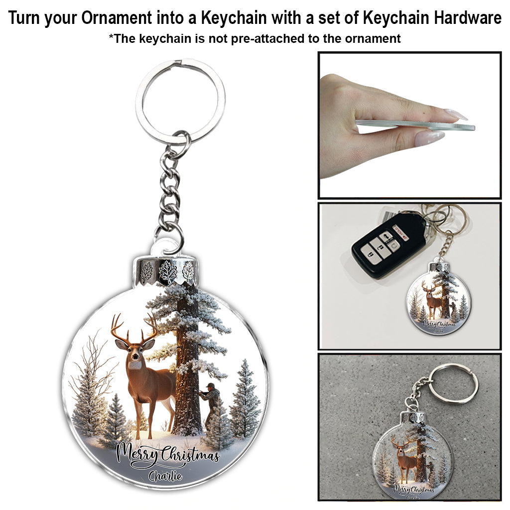 Christmas Gift For Hunters - Personalized Hunting Ornament