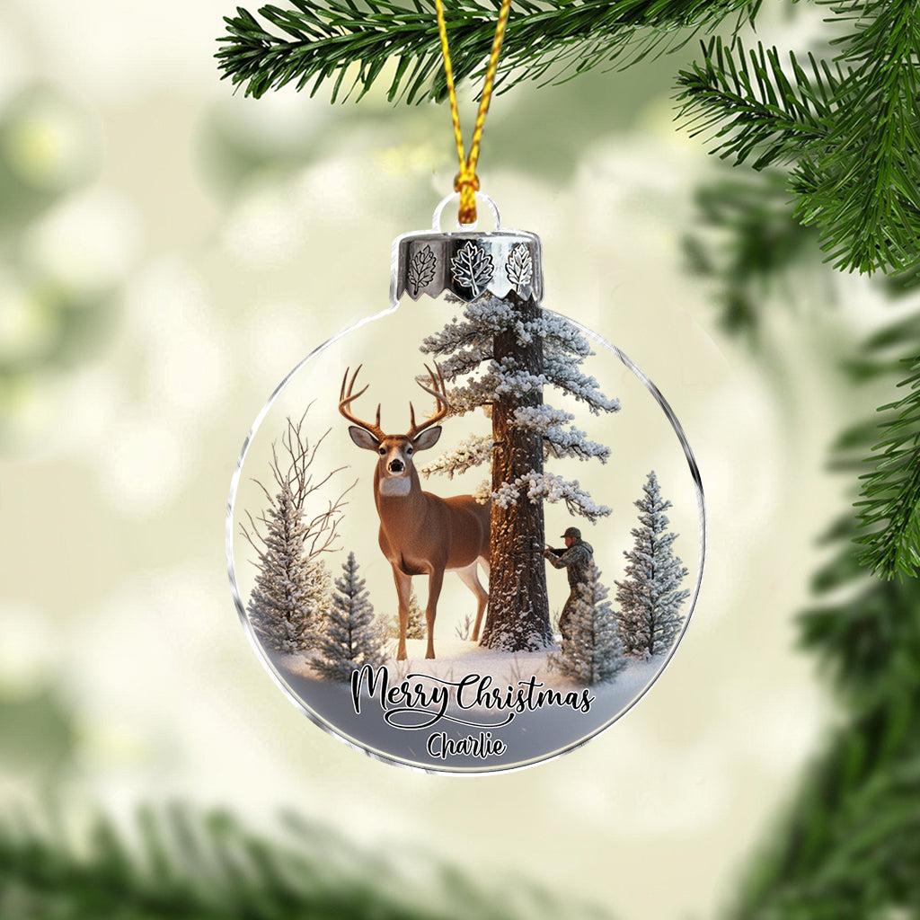 Christmas Gift For Hunters - Personalized Hunting Ornament