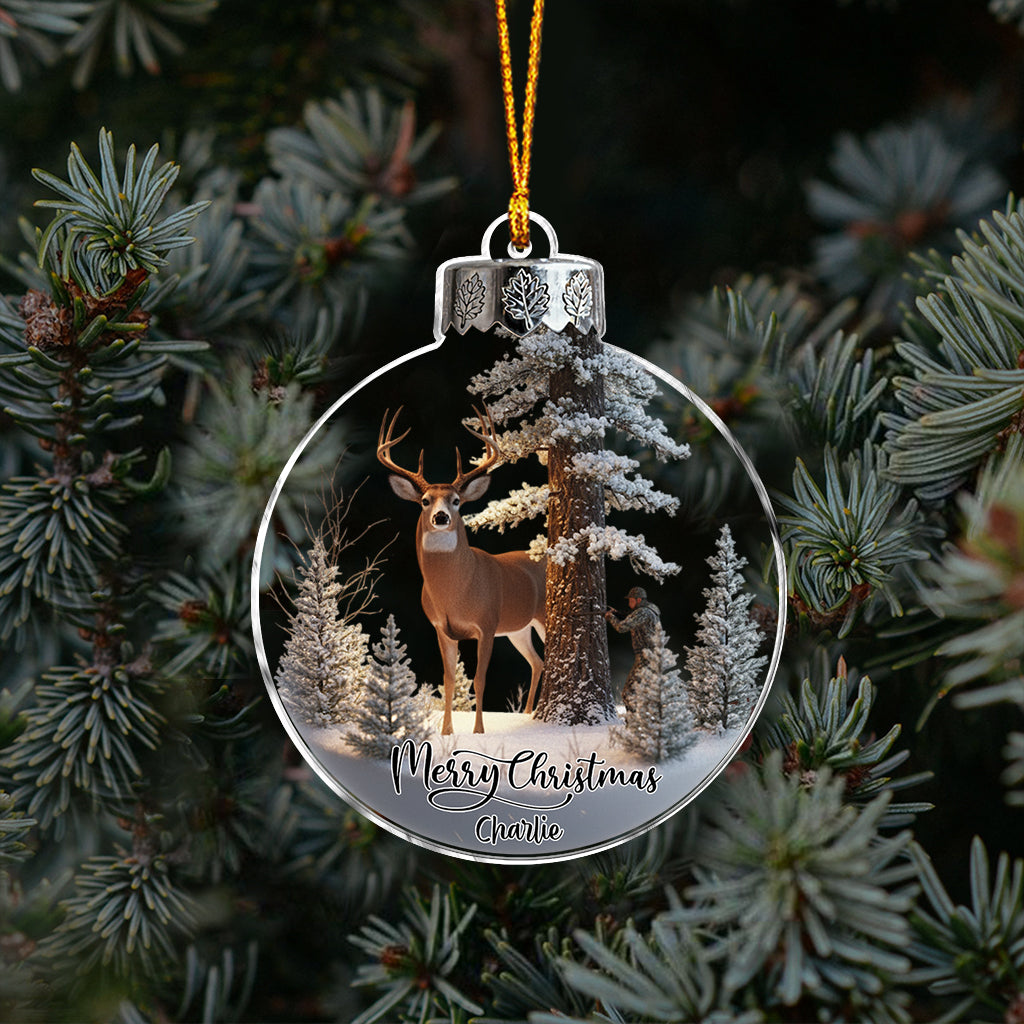 Christmas Gift For Hunters - Personalized Hunting Ornament