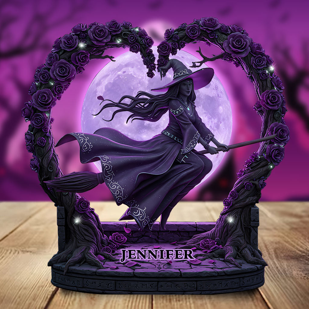 Mysterious Witch - Personalized Witch Custom Shaped Acrylic Plaque