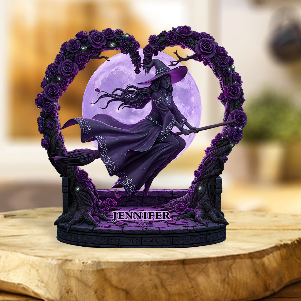 Mysterious Witch - Personalized Witch Custom Shaped Acrylic Plaque