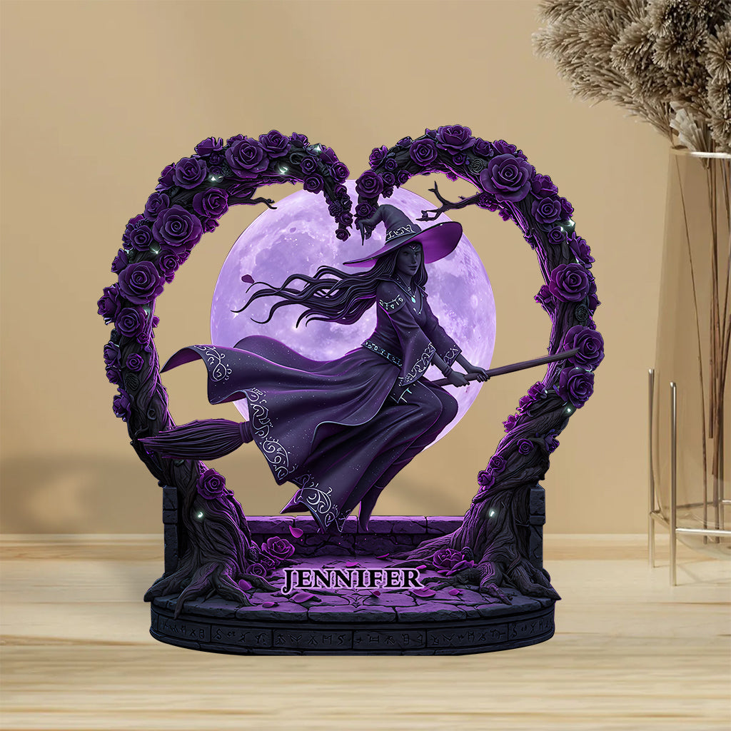 Mysterious Witch - Personalized Witch Custom Shaped Acrylic Plaque