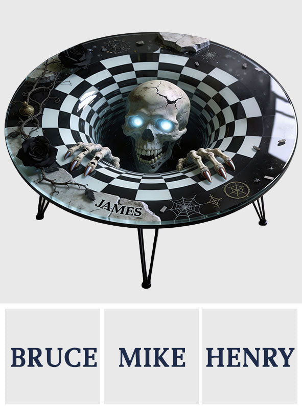 Hello There - Personalized Skull Table Custom Shape