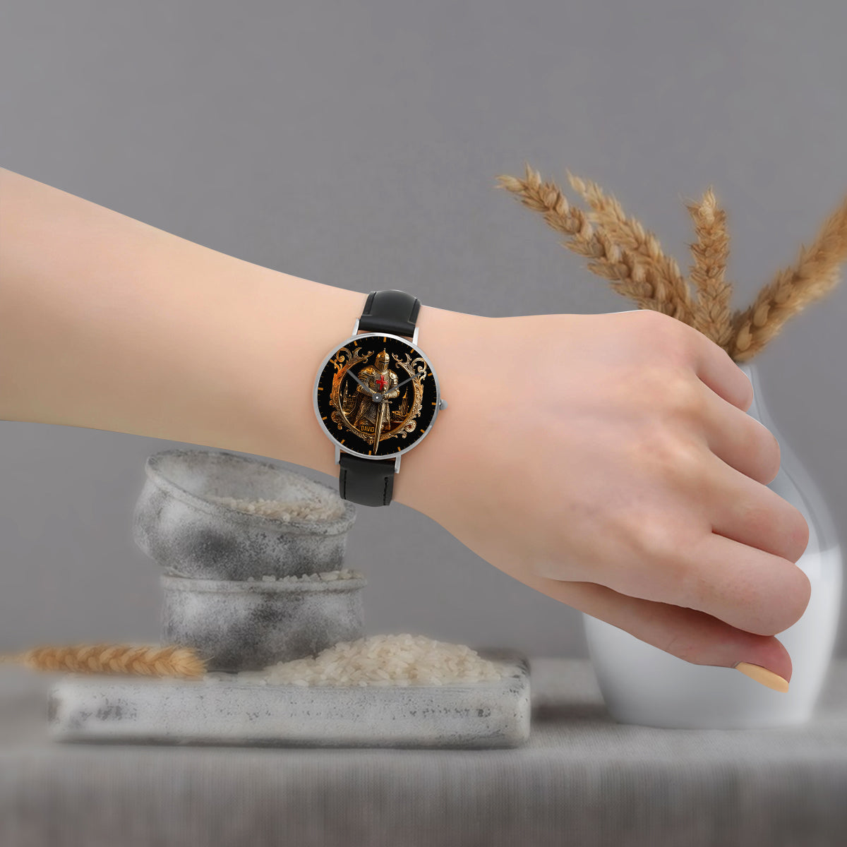 Knight Of God - Personalized Christian Hand Watch