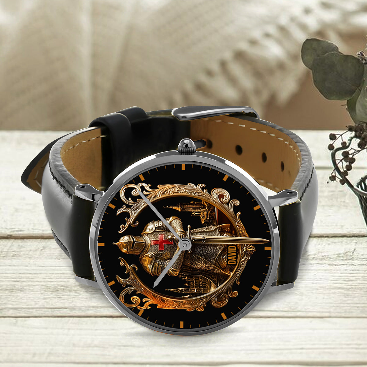 Knight Of God - Personalized Christian Hand Watch
