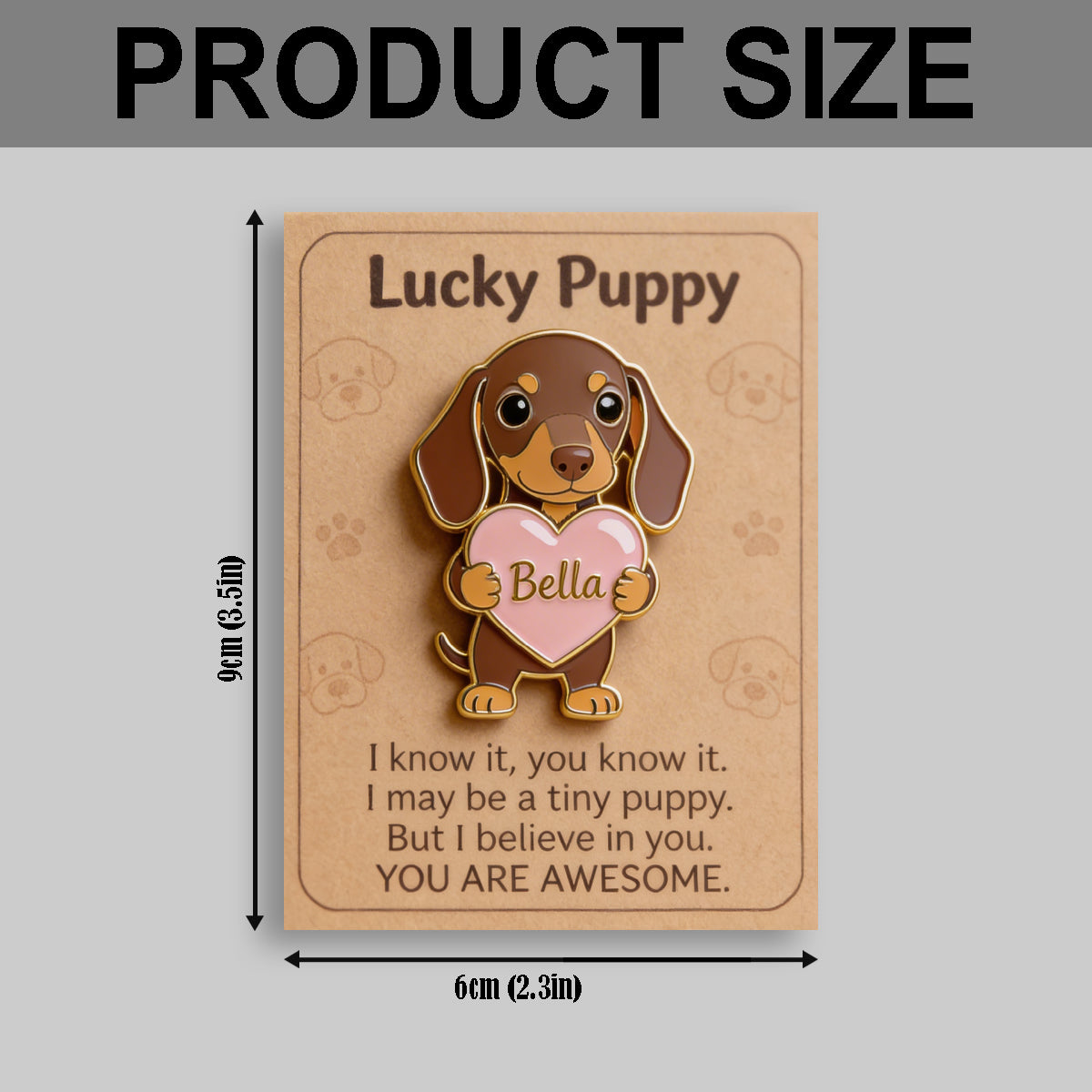 Lucky Puppy/ Kitty - Personalized Dog Pocket Hug Card
