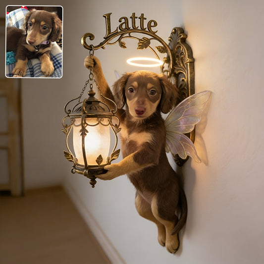 Dogs Brighten My Life - Personalized Dog Wooden Wall Mount Sign