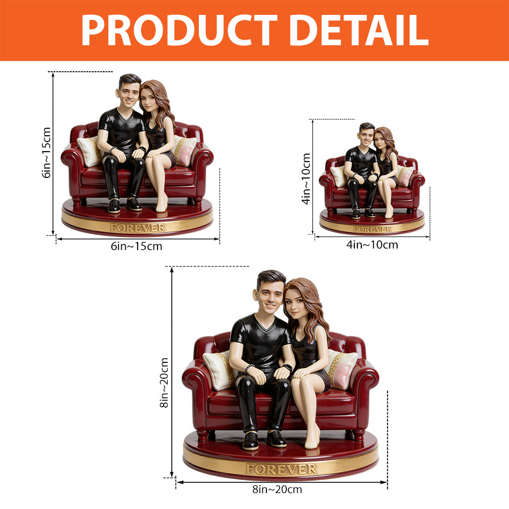 You And Me - Personalized Couple Custom Shaped Acrylic Plaque