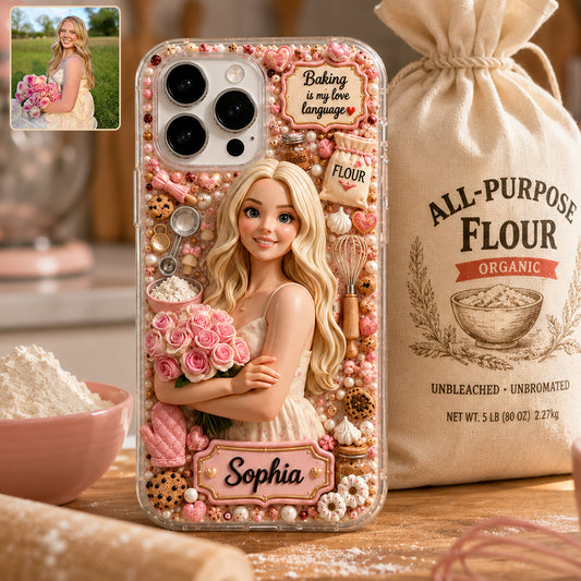 Baking Is My Love Language - Personalized Baking Full Print Phone Case