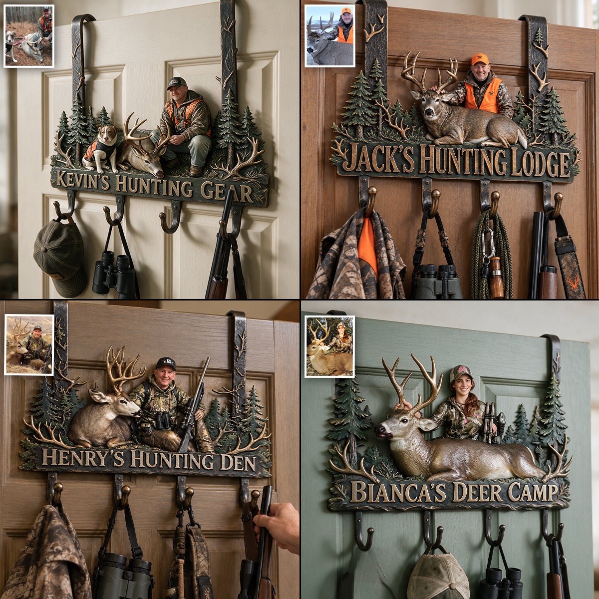Born To Hunt - Personalized Hunting Metal Door Hooks