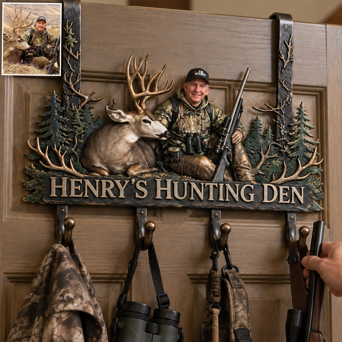 Born To Hunt - Personalized Hunting Metal Door Hooks