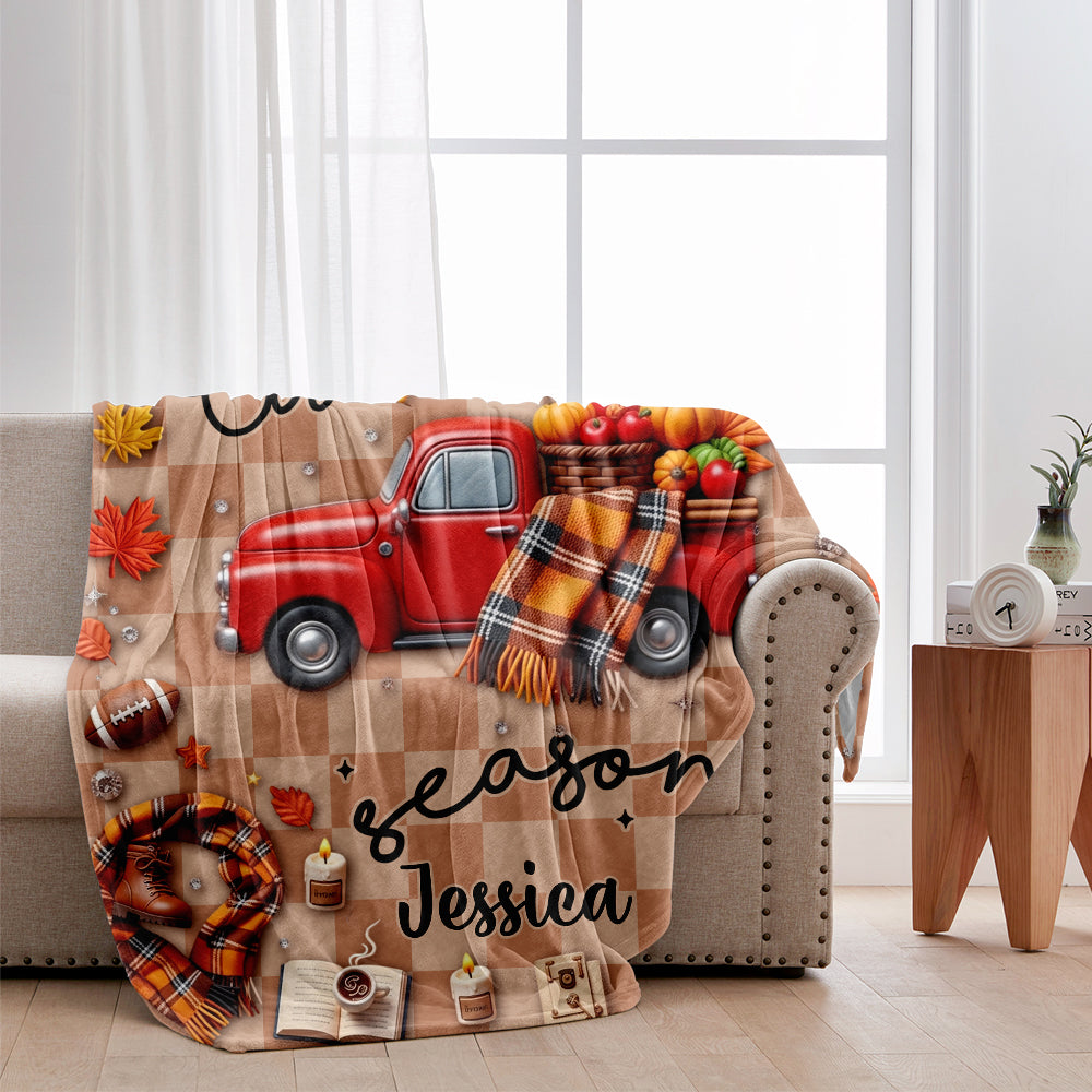 Tis The Season - Personalized Autumn Blanket