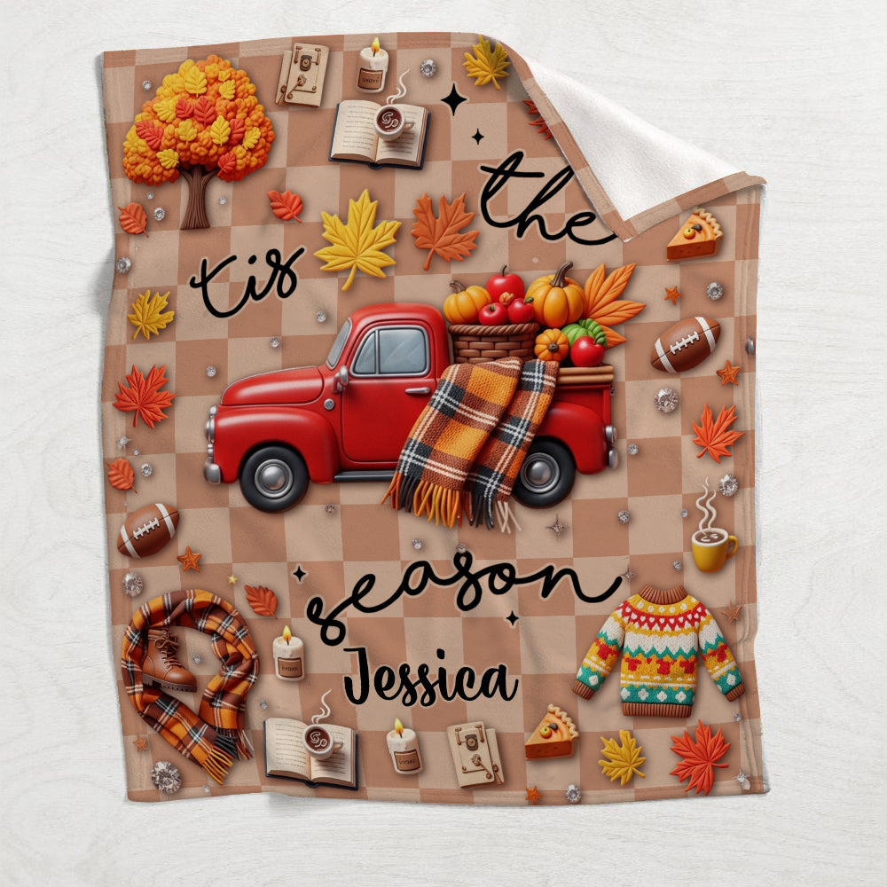 Tis The Season - Personalized Autumn Blanket