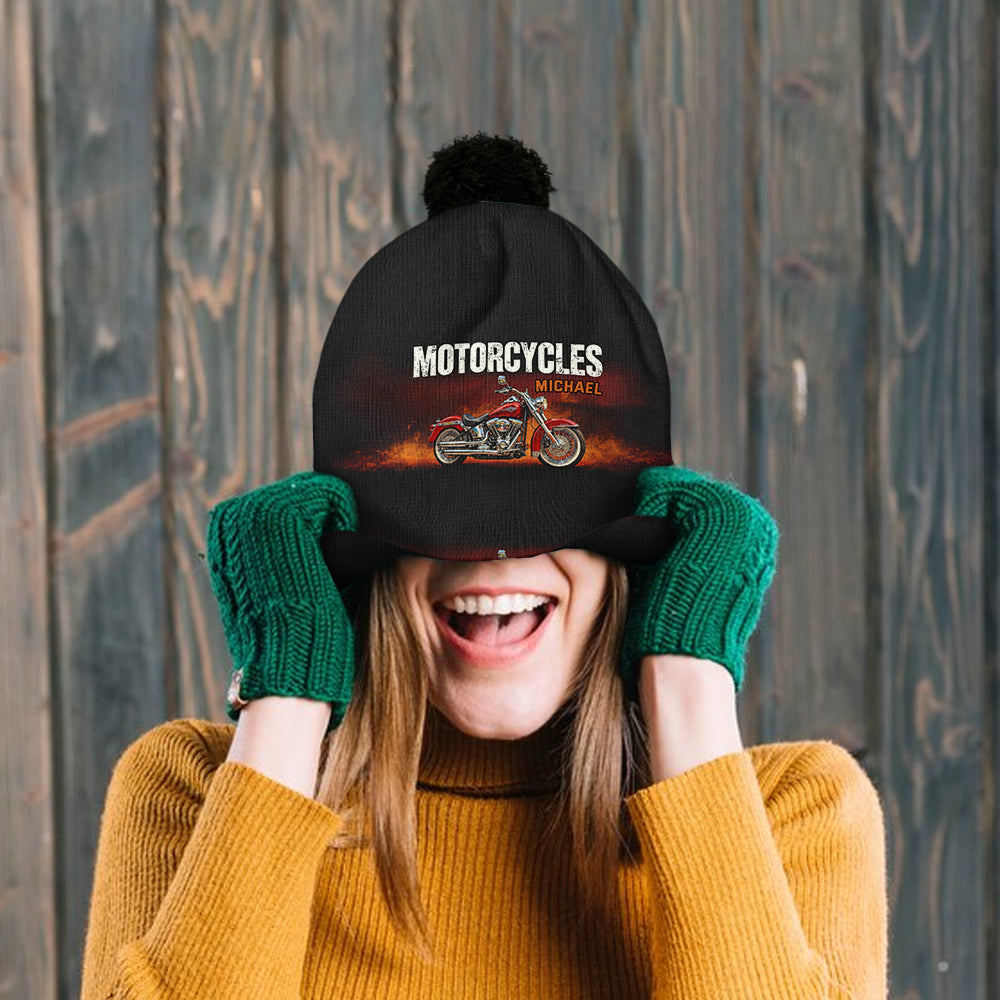 Motorcycles - Personalized Biker Beanie Hat