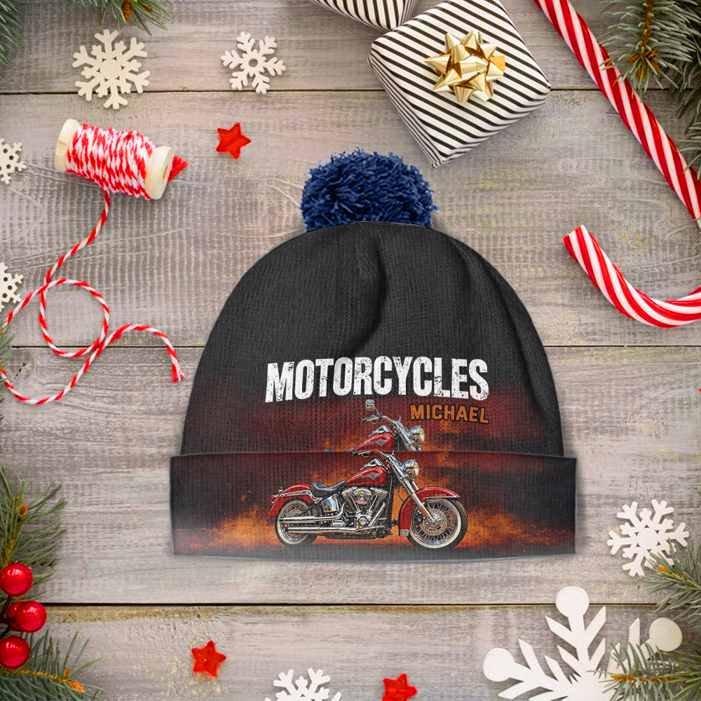 Motorcycles - Personalized Biker Beanie Hat