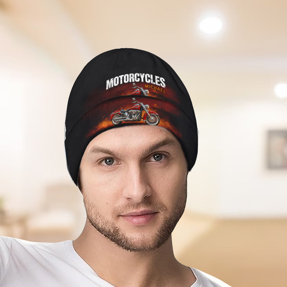 Motorcycles - Personalized Biker Beanie Hat