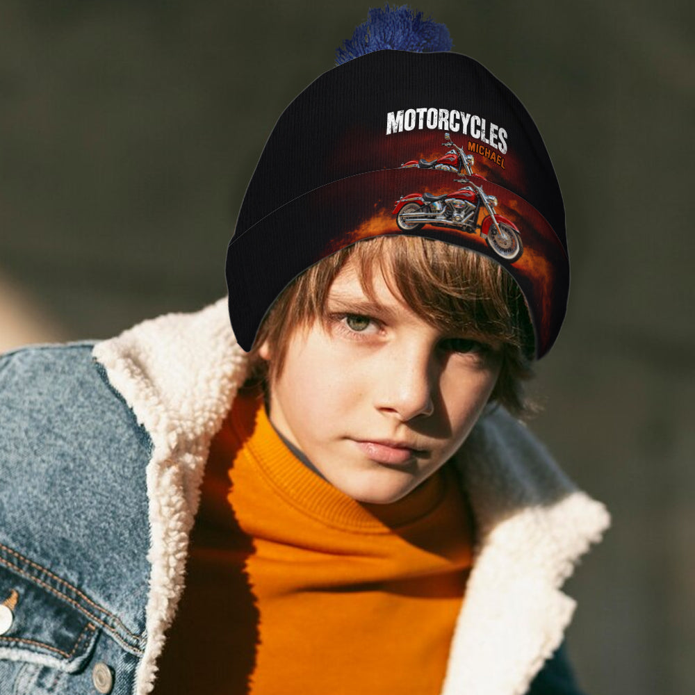 Motorcycles - Personalized Biker Beanie Hat
