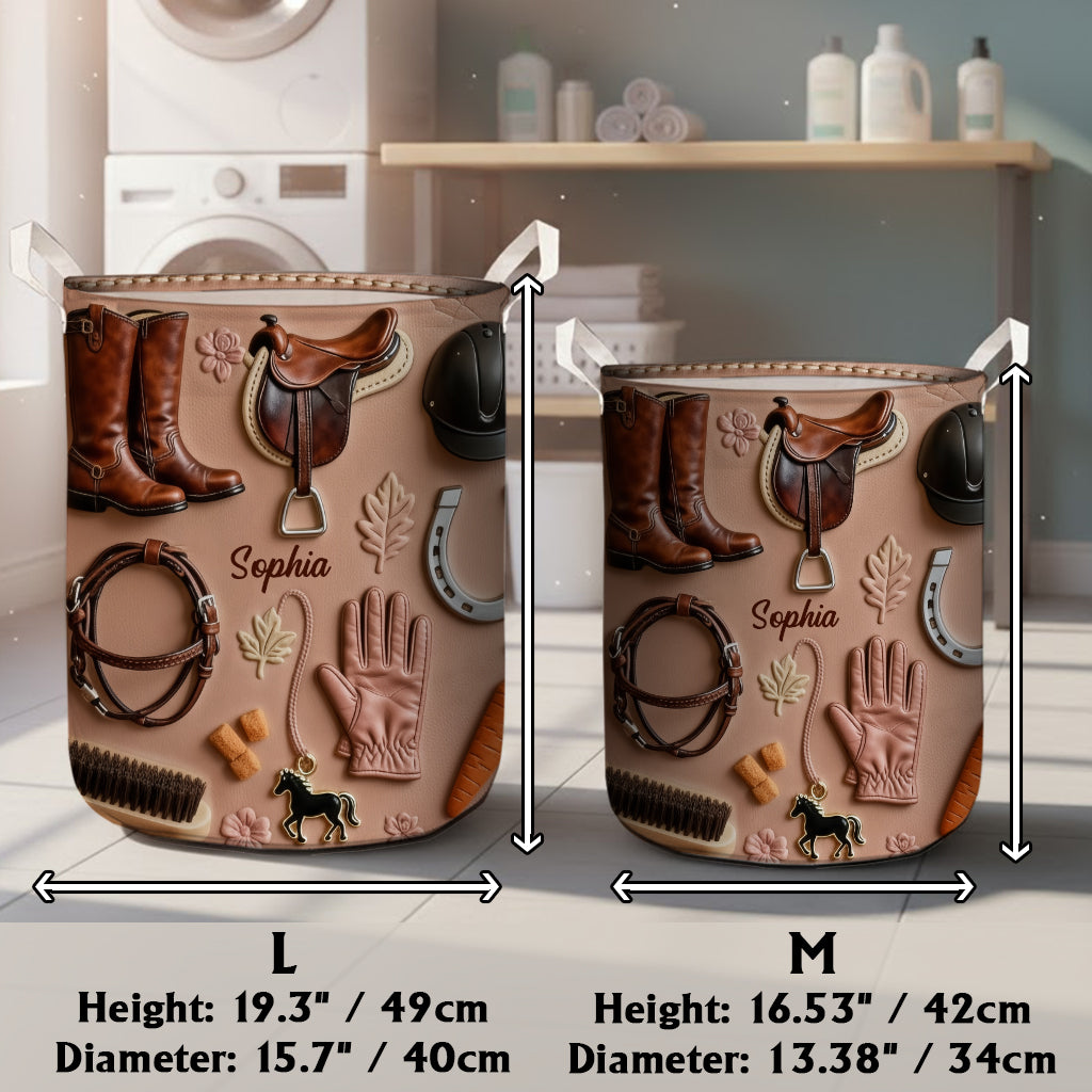 Love Horses - Personalized Horse Storage Basket