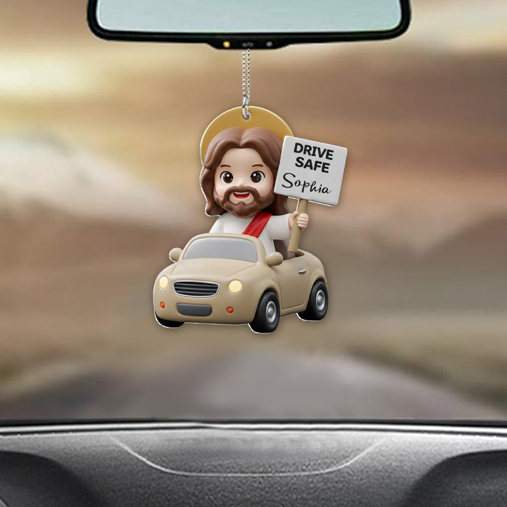 Drive Safe! - Personalized Christian Car Ornament