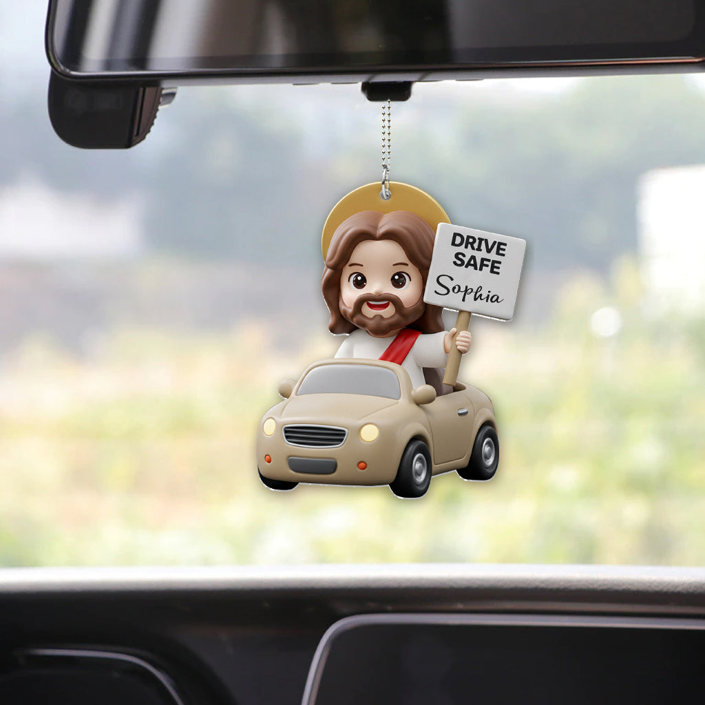 Drive Safe! - Personalized Christian Car Ornament