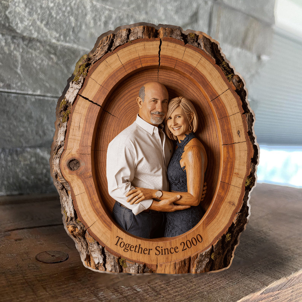 I'm Yours No Returns Or Refunds - Personalized Couple Custom Shaped Wood Plaque
