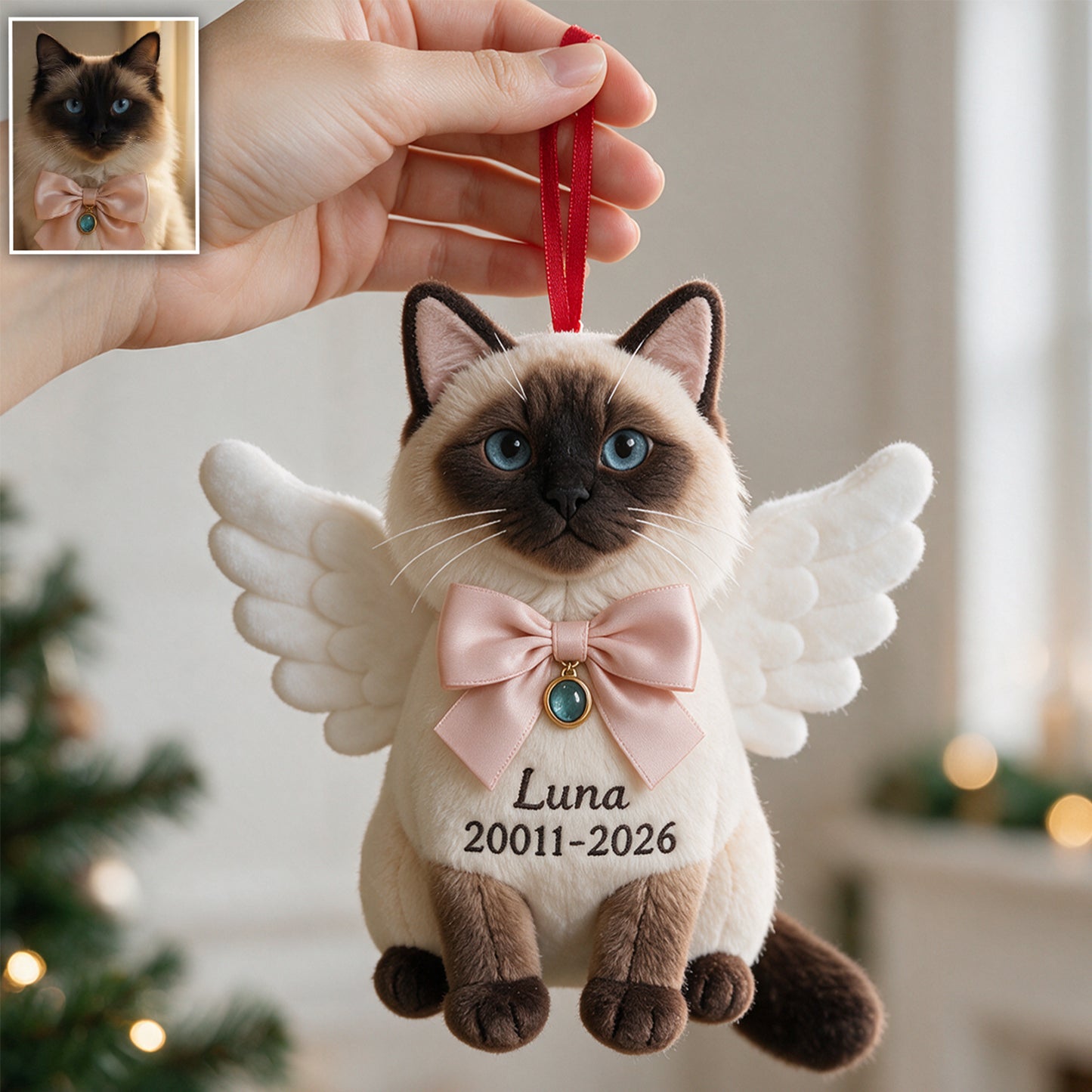 I'm Always With You - Personalized Dog Plush Ornament