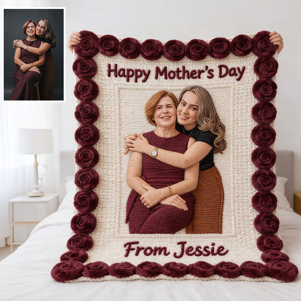 Happy Mother's Day - Personalized Mother Blanket