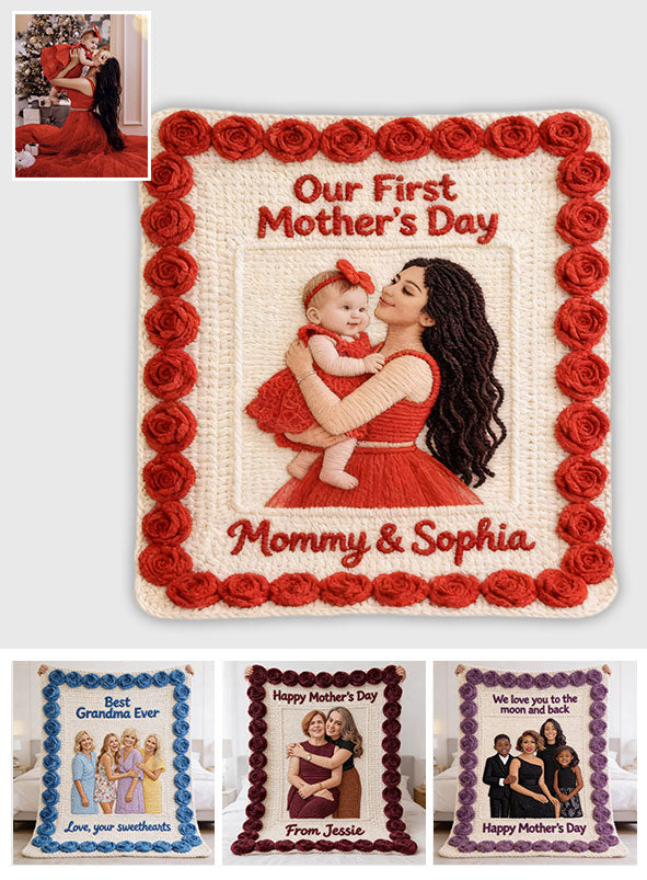Happy Mother's Day - Personalized Mother Blanket