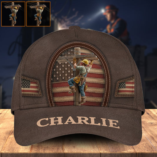 Strength Of The Line - Personalized Lineman Classic Cap