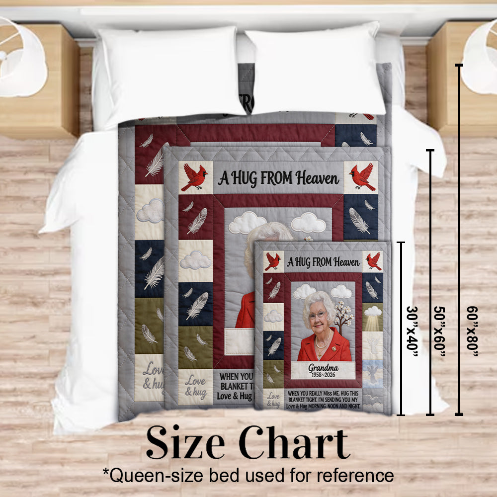 A Hug from Heaven - Personalized Memorial Blanket