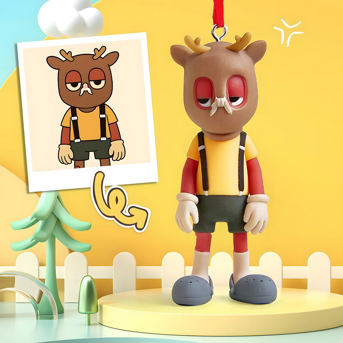 Gift For Her - Personalized Bestie Custom Made 3D Minifigure Ornament