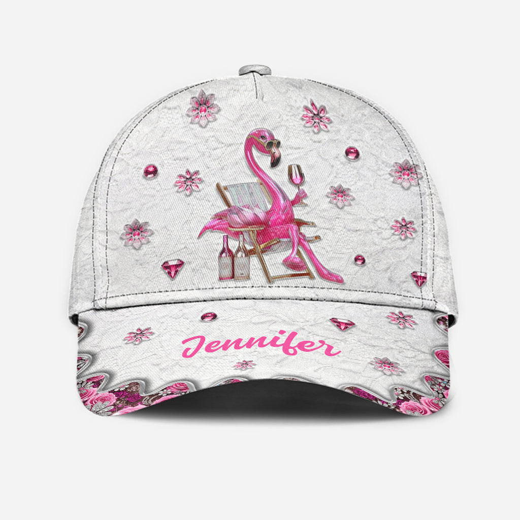 Be a Flamingo In a Flock of Pigeons - Personalized Flamingo Classic Cap