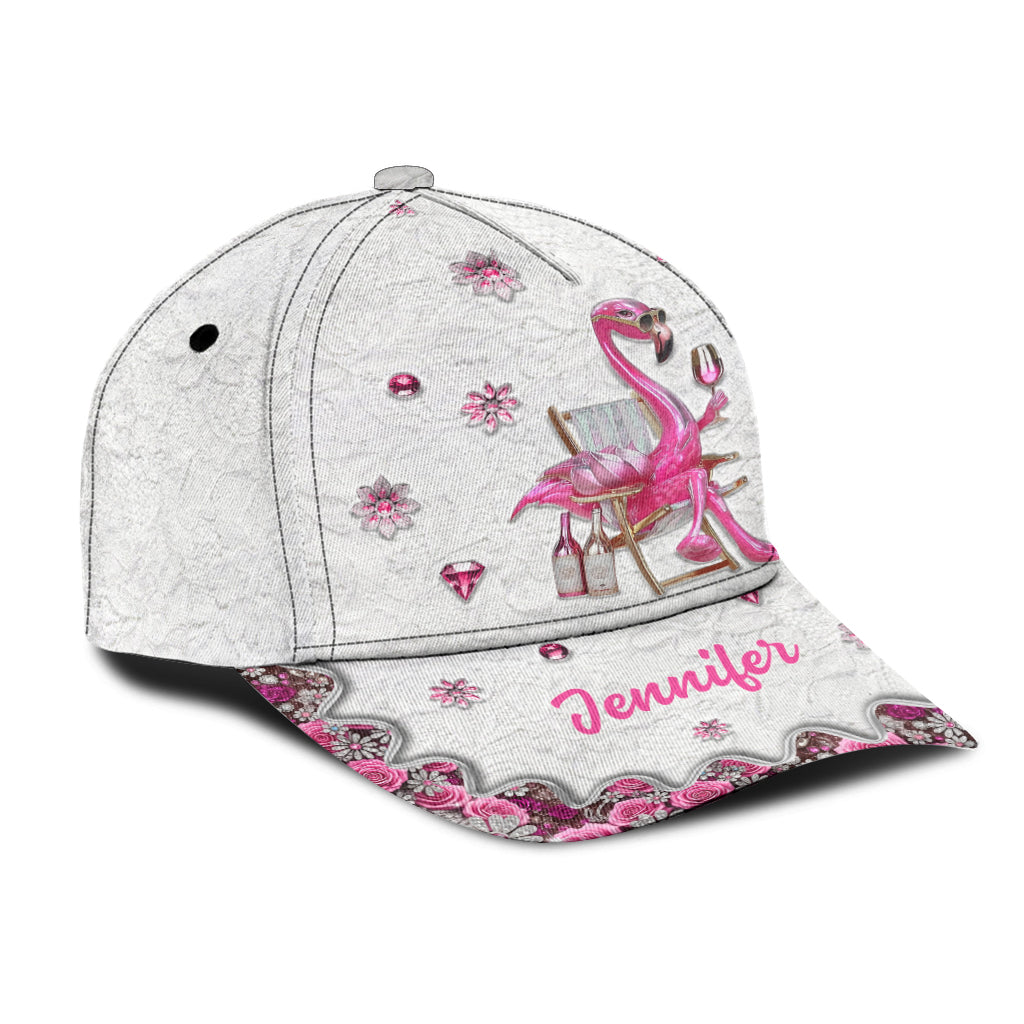 Be a Flamingo In a Flock of Pigeons - Personalized Flamingo Classic Cap