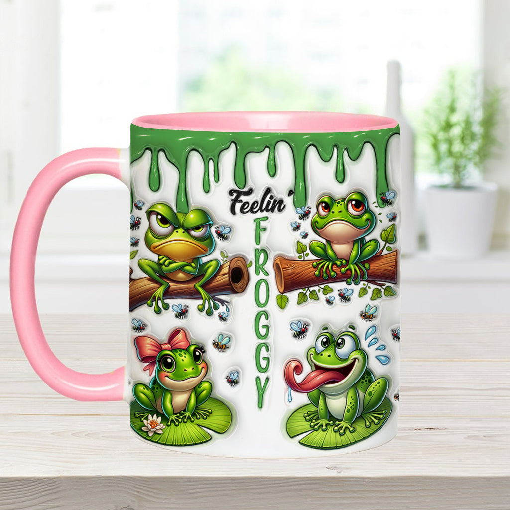 Fellin' Froggy - Personalized Frog Accent Mug
