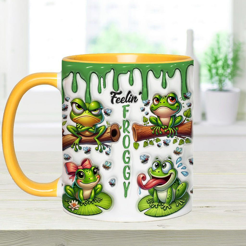 Fellin' Froggy - Personalized Frog Accent Mug