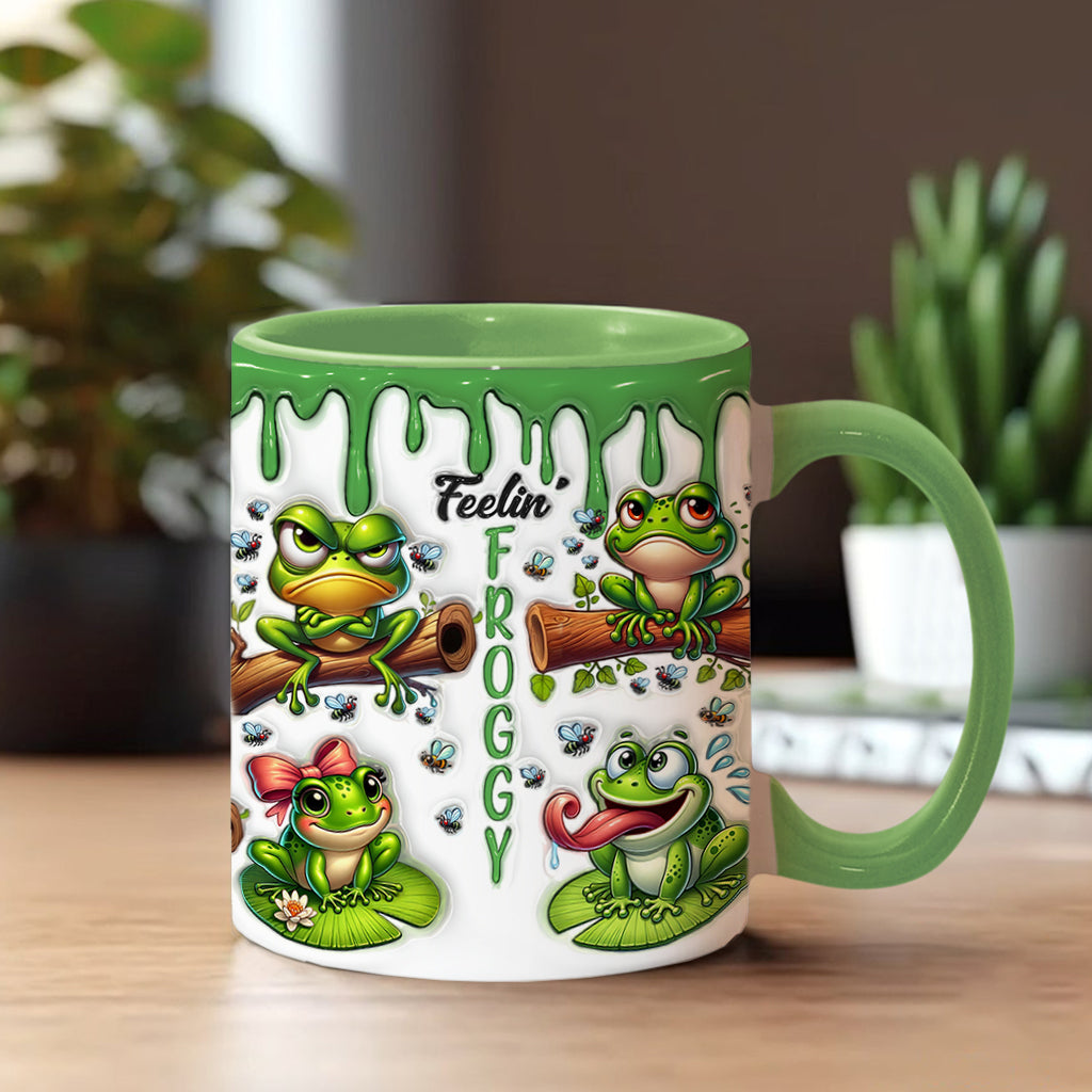 Fellin' Froggy - Personalized Frog Accent Mug